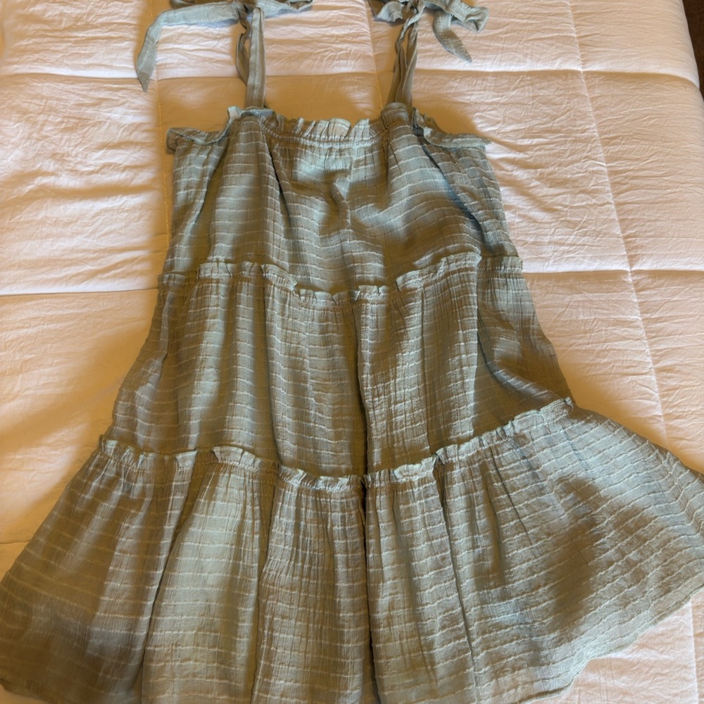 Altar'd State Light Green Mini Dress